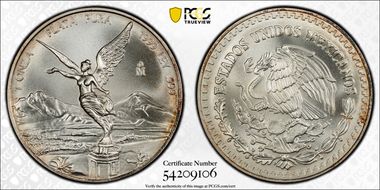 1999-Mo Onza Libertad Ag MS68