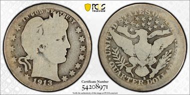 1913-S 25C AG3