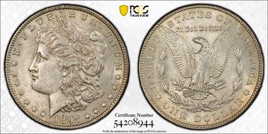 1897 $1 AU58