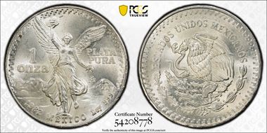 1982-Mo Onza Libertad Ag - DDO MS66