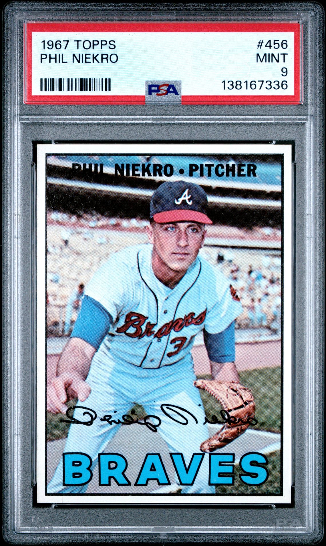 1967 Topps TOPPS #456 Phil Niekro front