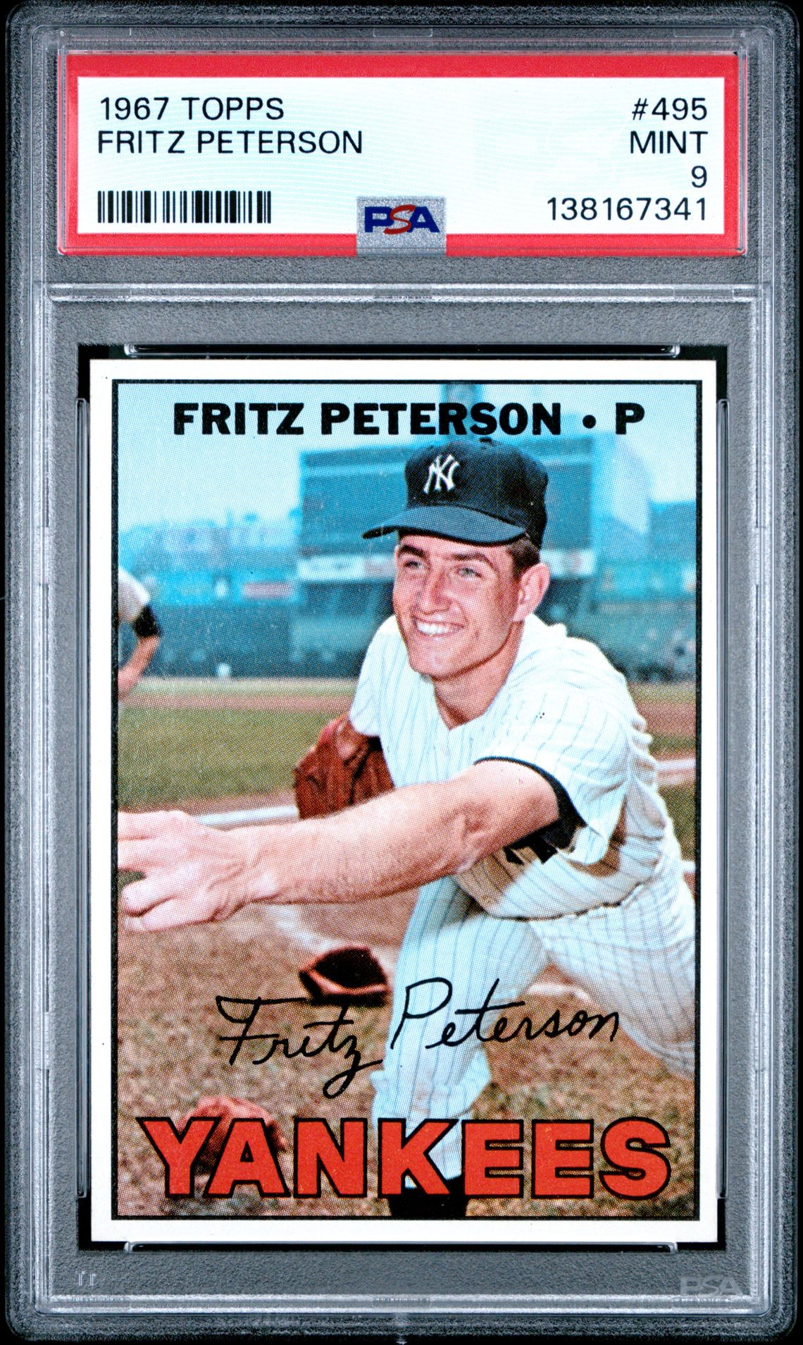 1967 Topps TOPPS #495 Fritz Peterson front
