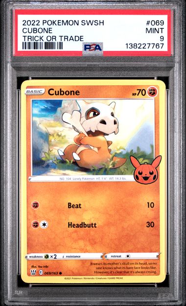 2022 Pokemon Battle Styles #069 Styles / Cubone front