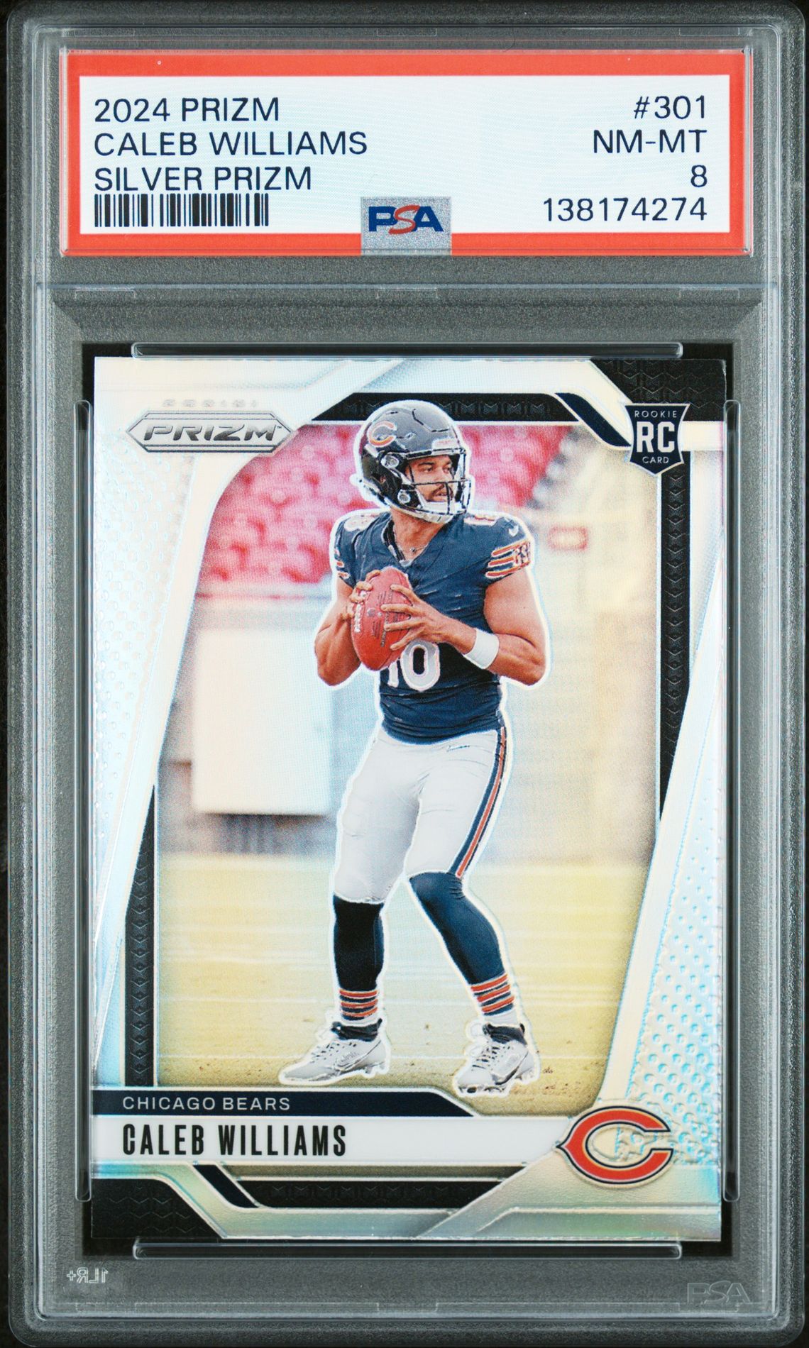 2024 Panini Prizm SILVER PRIZM #301 Caleb Williams front