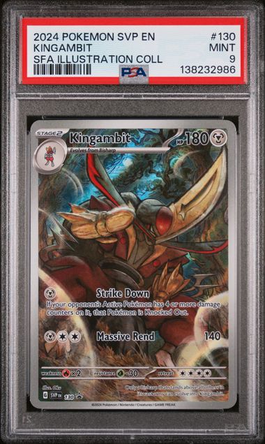 2024 Pokemon Scarlet & Violet Sfaillustrationcoll SFA ILLUSTRATION COLL #130 Kingambit front