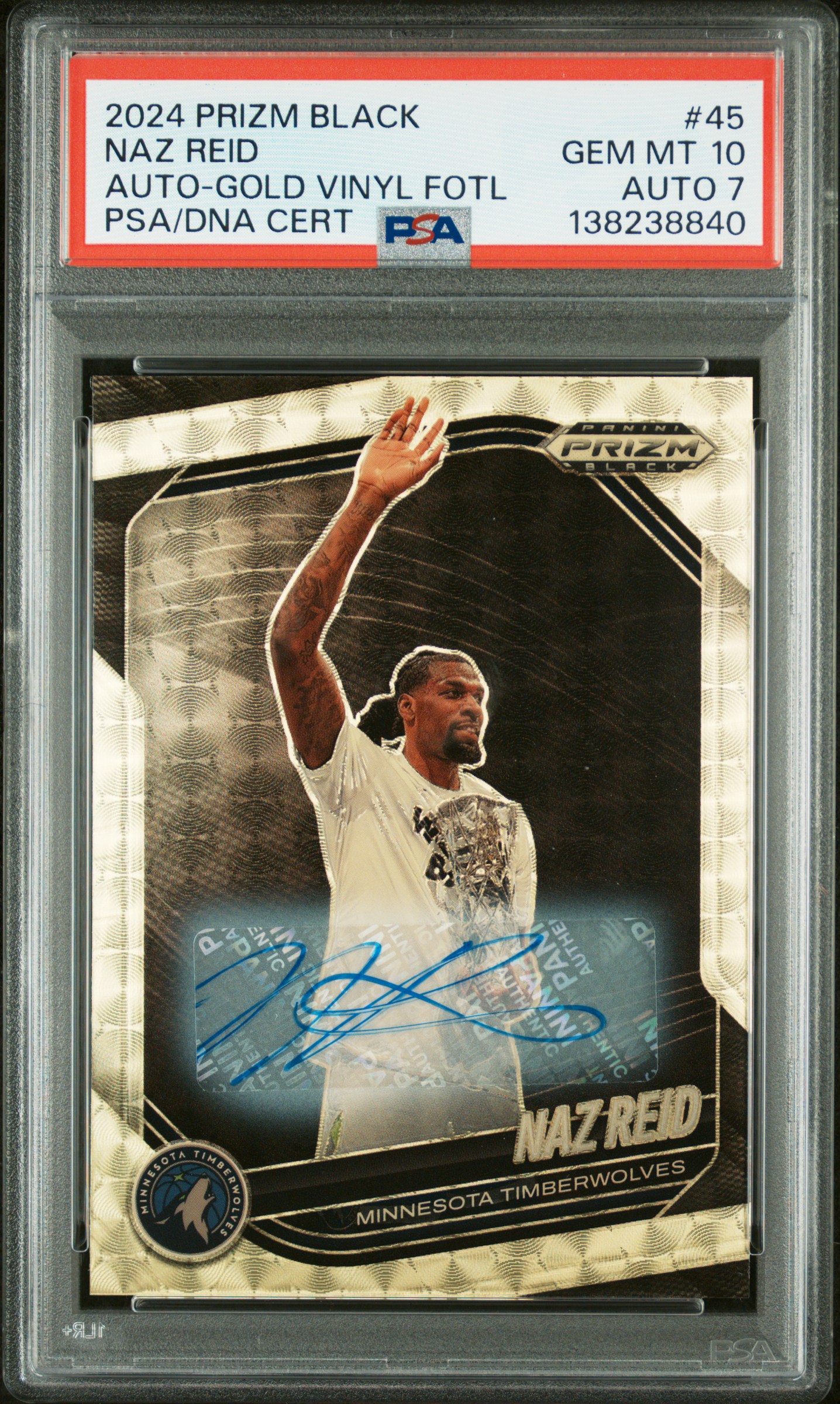 NS's 2025 Topps Finest Wwe Kendal Grey Superfractor 1/1 #284 PSA