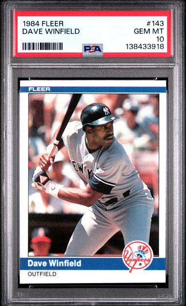 1984 Fleer #143 Dave Winfield front