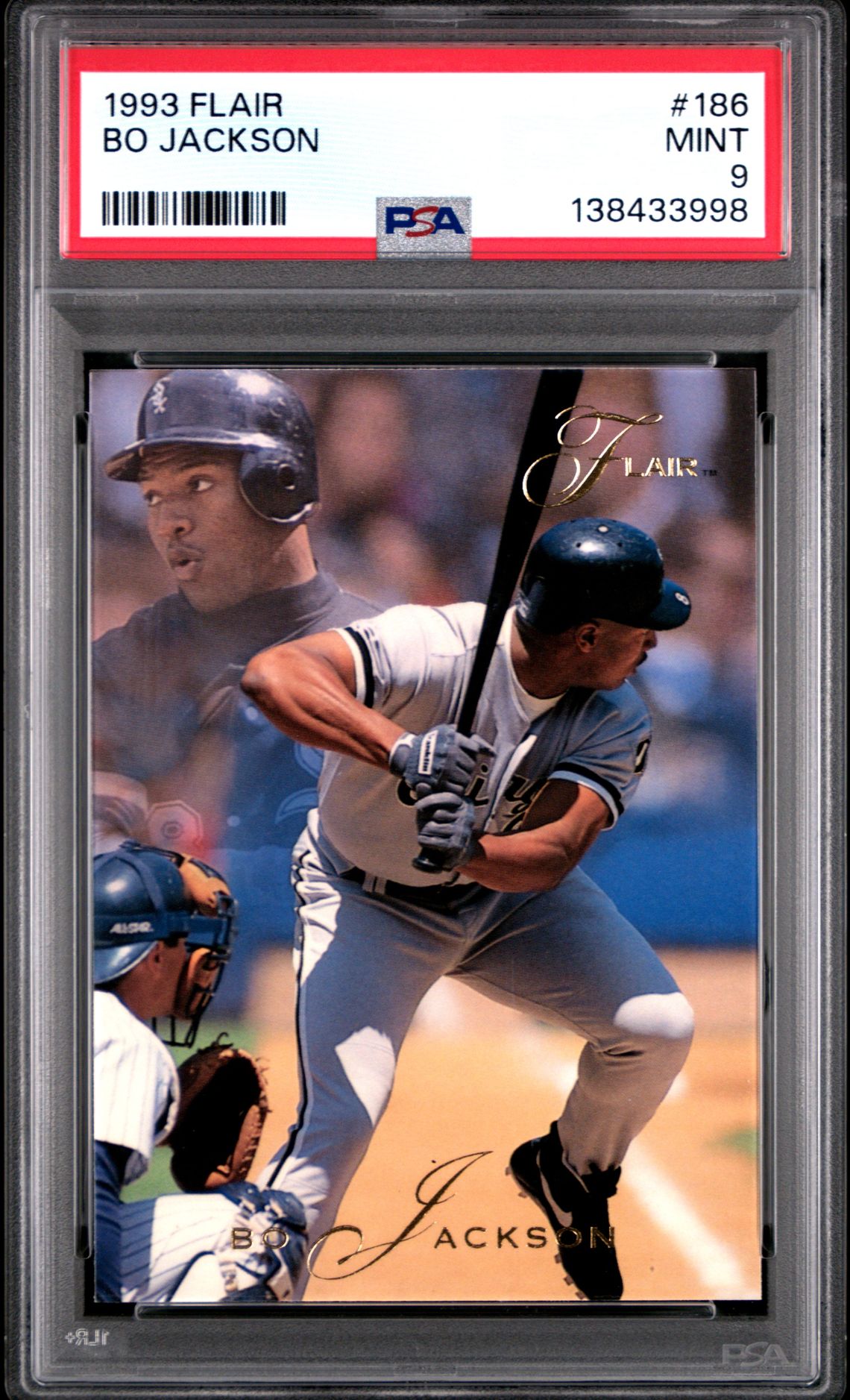 1993 FLAIR #186 Bo Jackson front