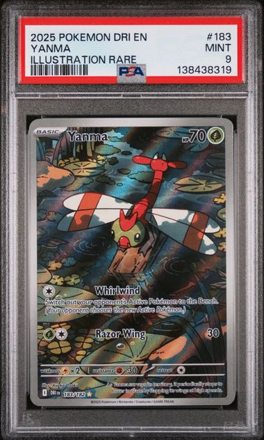 2025 Pokemon Destined Rivals Pa Illustration Rare #183 Yanma front