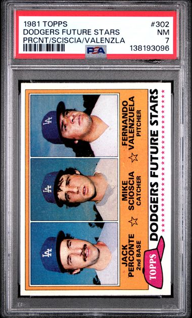 1981 Topps #302 Dodgers Future Stars front