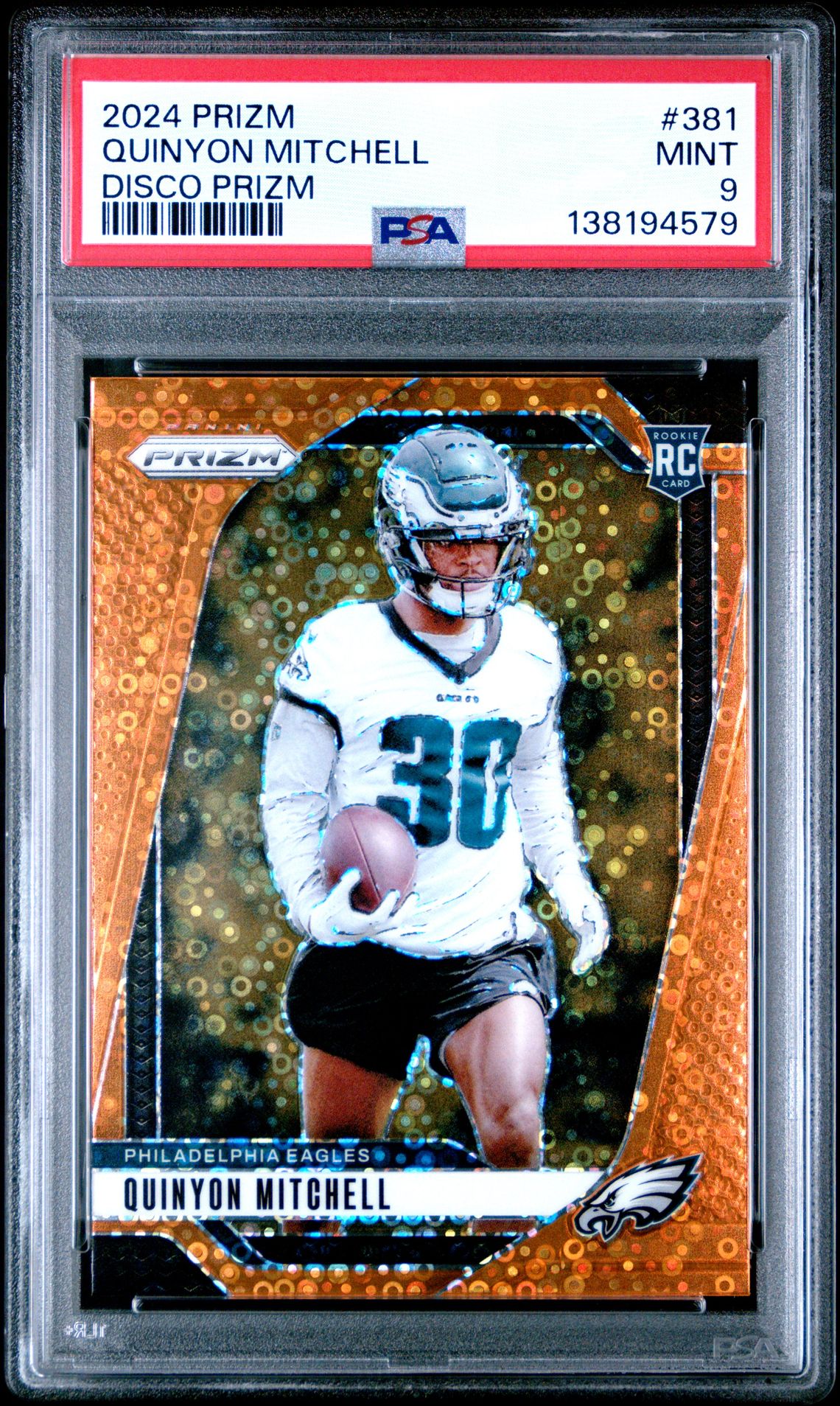 2024 Panini PANINI PRIZM DISCO PRIZM #381 Quinyon Mitchell front