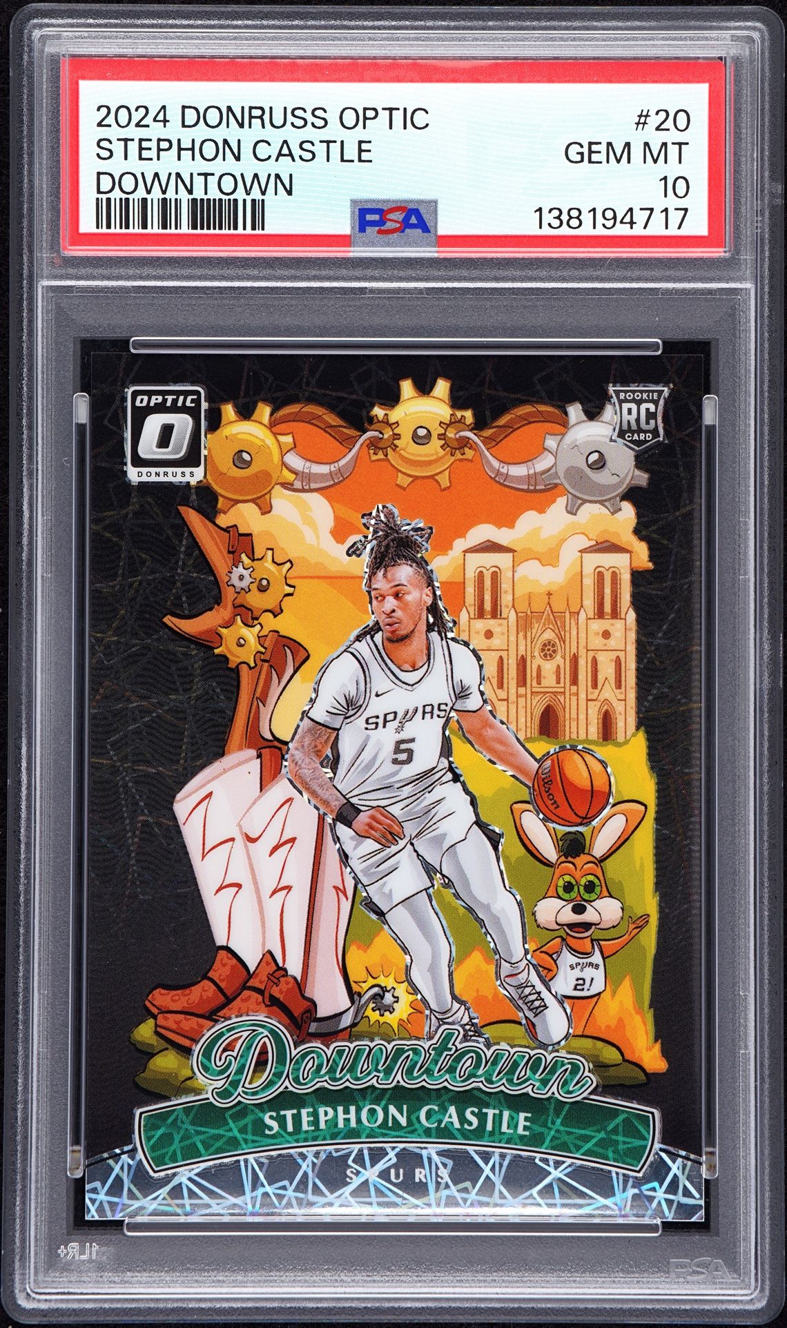 2024 Panini PANINI DONRUSS OPTIC DOWNTOWN #20 Stephon Castle front