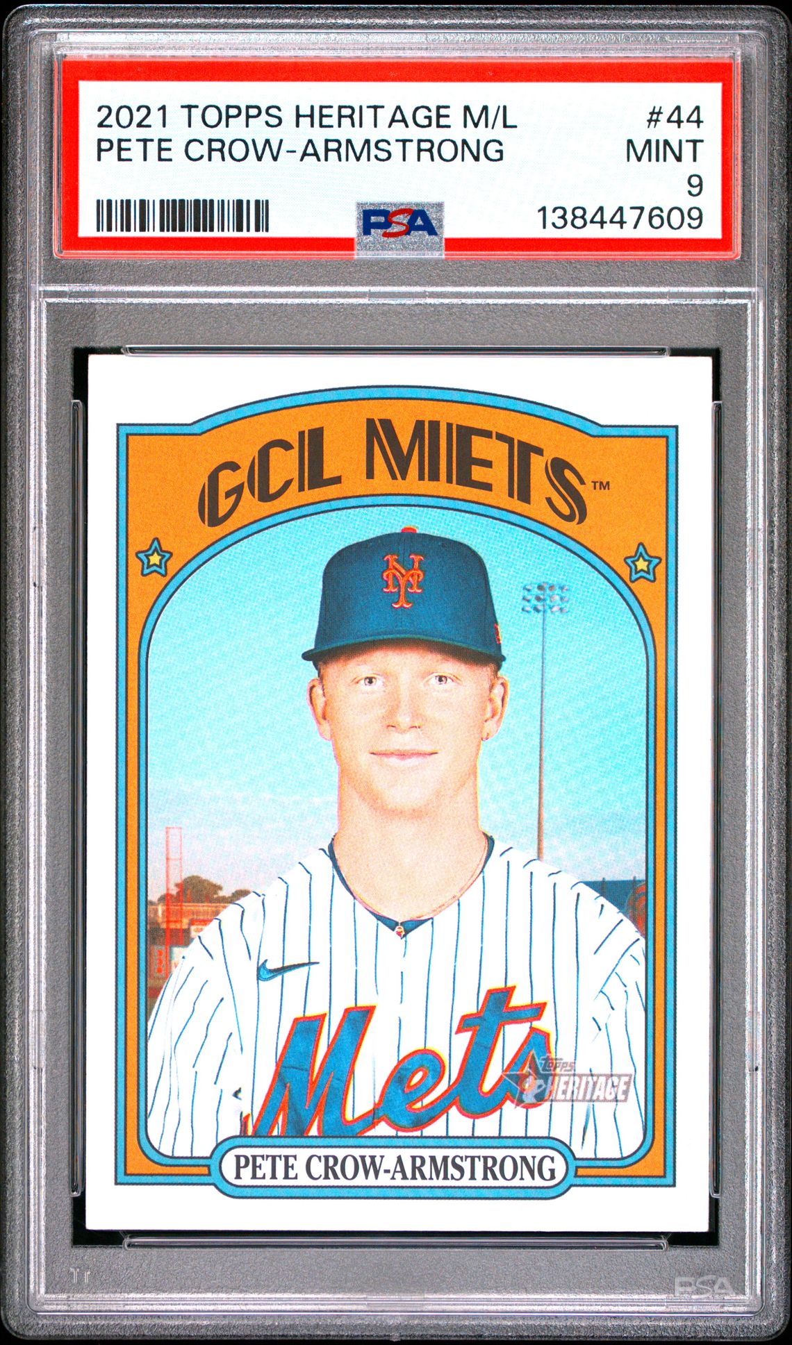2021 Topps TOPPS HERITAGE MINOR LEAGUE #44 Pete Crow-Armstrong front