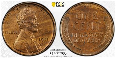 1911-S/S 1C RPM, FS-501 MS63BN