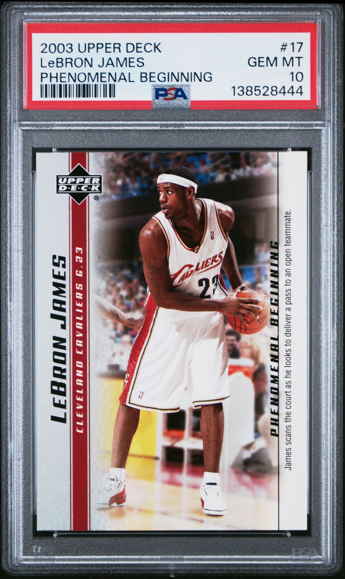 2003 Upper Deck #17 LeBron James front