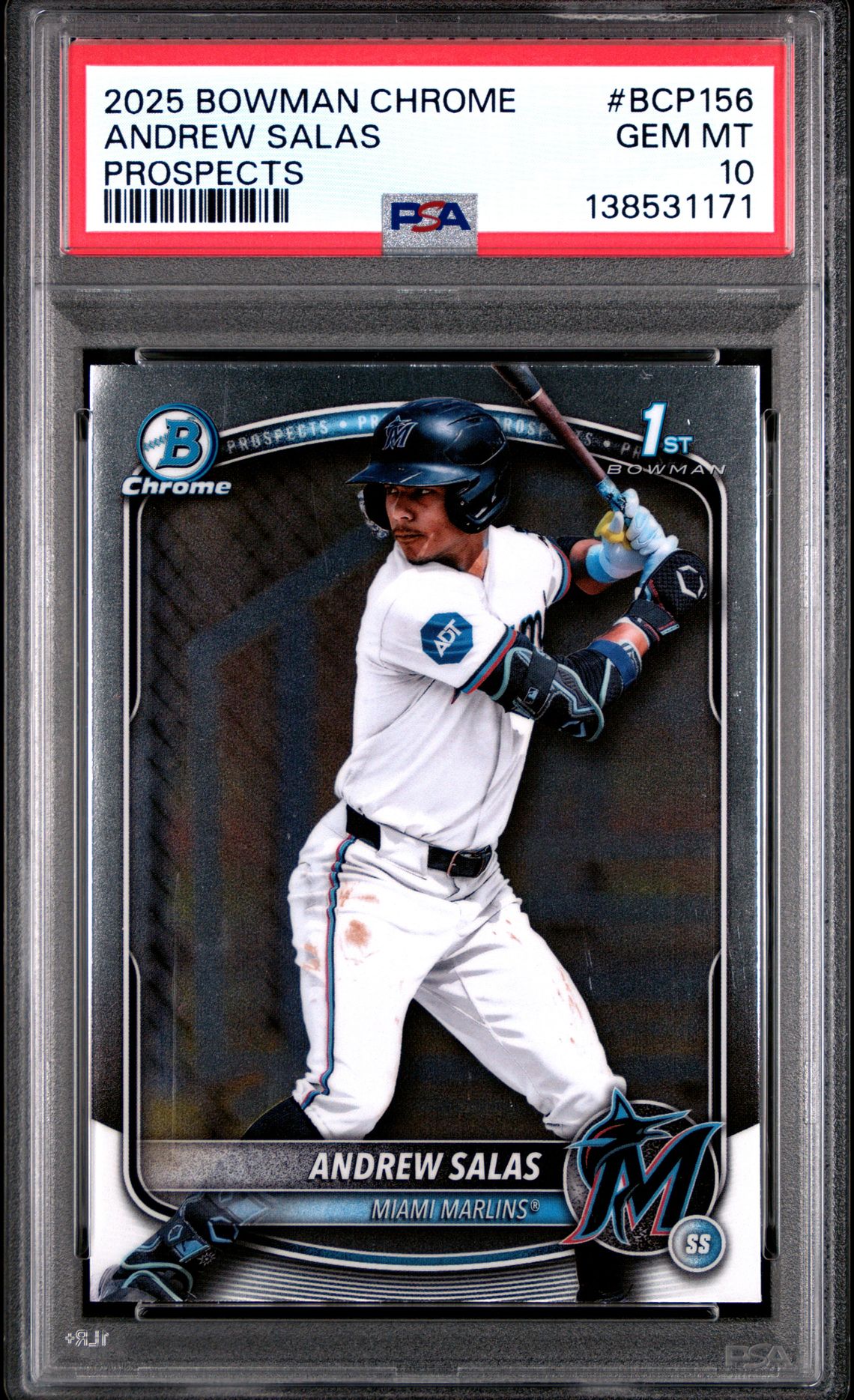 2025 Bowman Chrome BOWMAN CHROME PROSPECTS #BCP156 Andrew Salas front