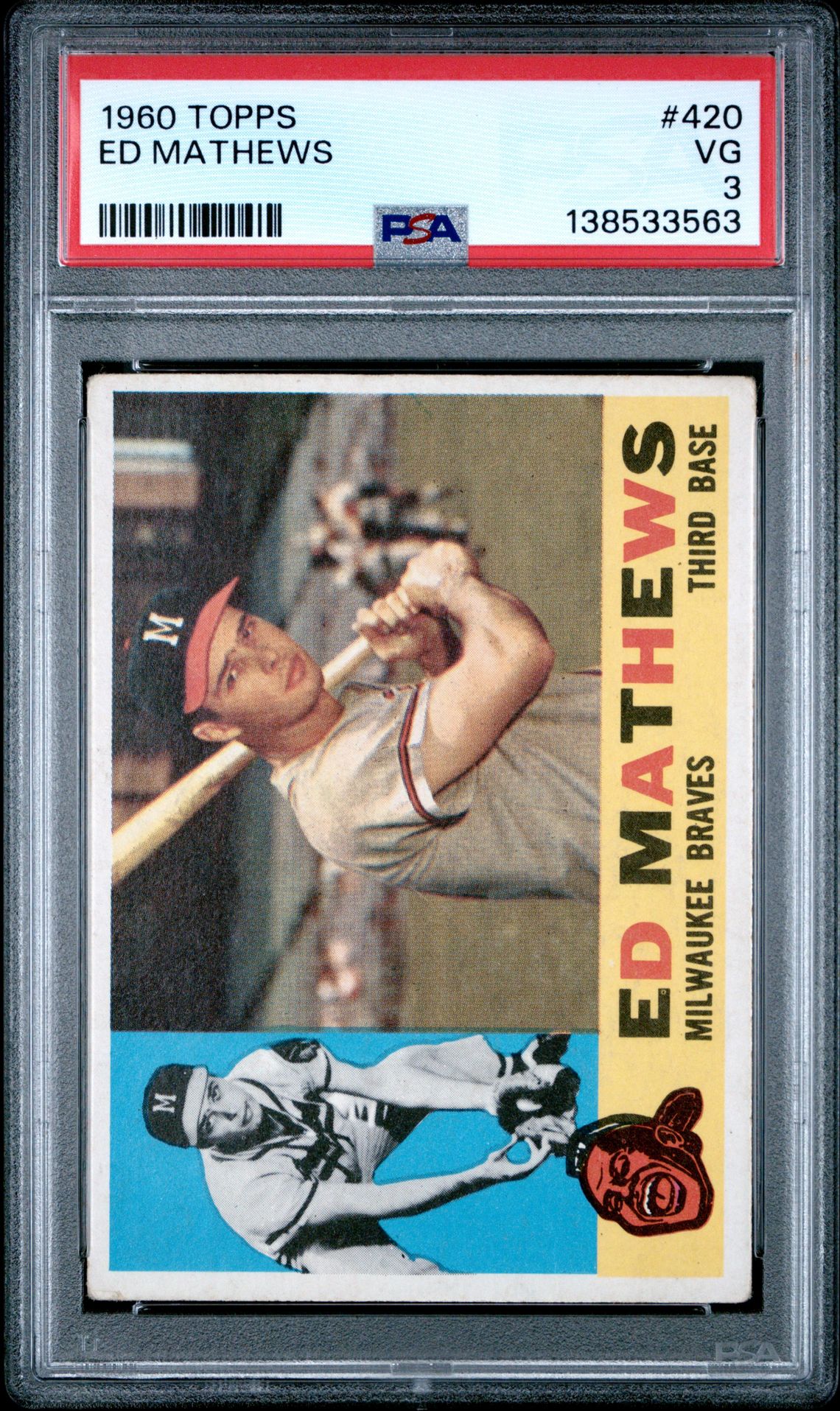 1960 Topps TOPPS #420 Ed Mathews front
