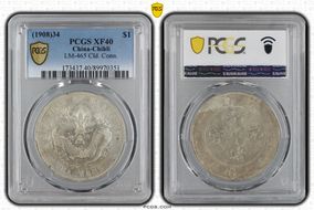 (1908)34 $1 LM-465 Cld. Conn. XF40