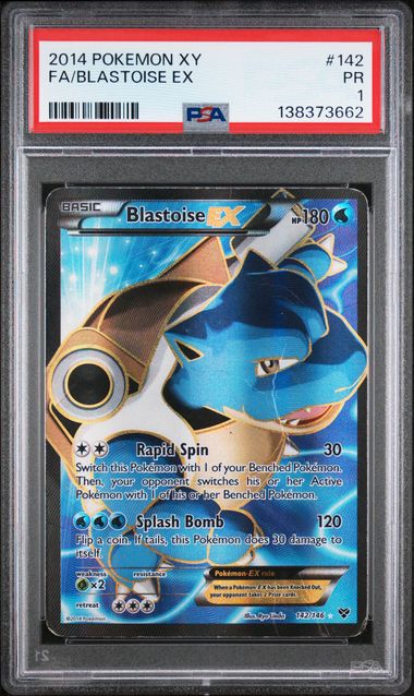 2014 Pokemon POKEMON XY Full Art #142 Fa/Blastoise Ex front