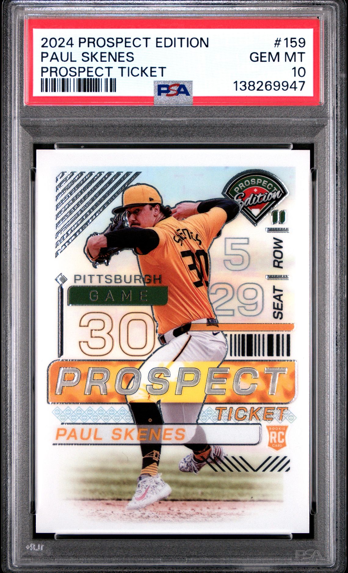 2024 Panini PANINI PROSPECT EDITION PROSPECT TICKET #159 Paul Skenes front