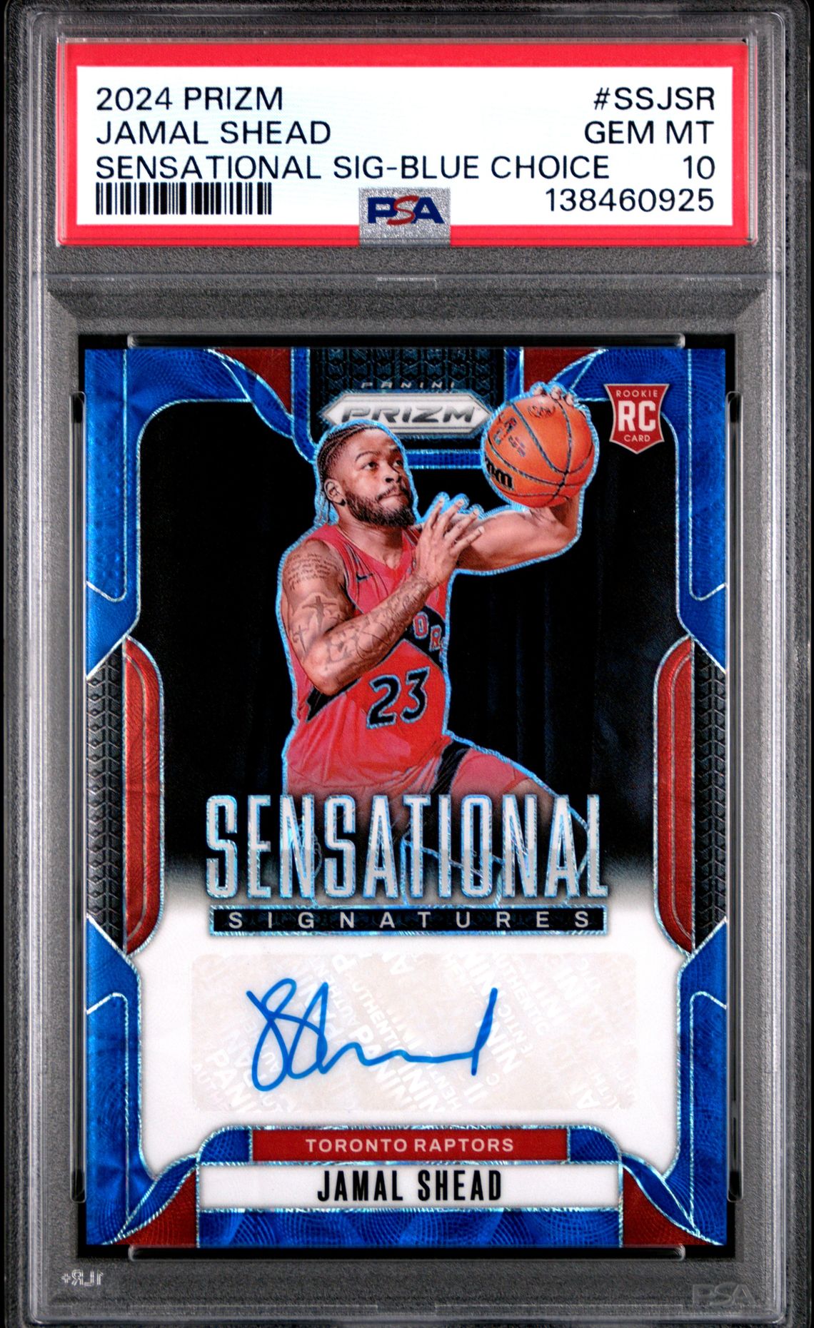 2024 Panini PANINI PRIZM SENSATIONAL SIGNATURES SENS SIG-DRAGON YEAR PRIZM #SSJSR Jamal Shead front