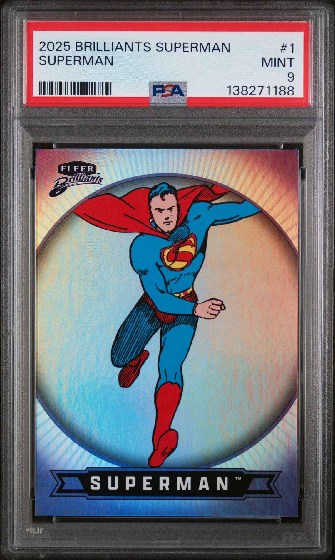2025 Fleer FLEER BRILLIANTS SUPERMAN #1 Superman front