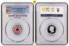 2025-C $2 Remembering WWII Colorized  Ag PR70DCAM