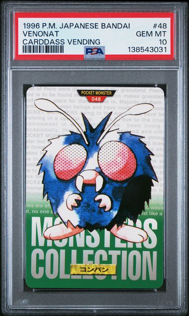 Venonat card PSA 10, cert 138543031
