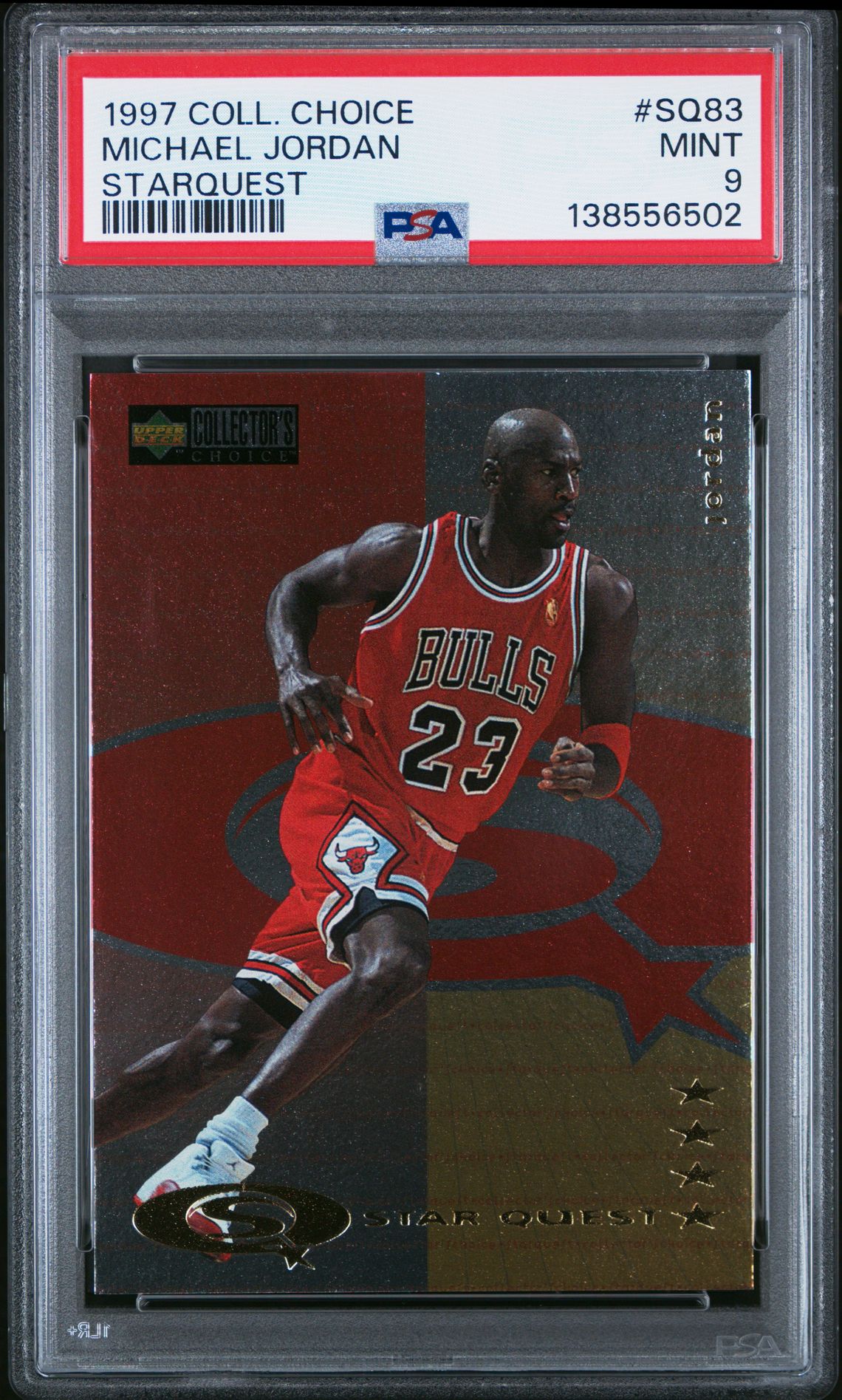 1997 Collector's Choice Starquest Michael Jordan #Sq83 (Starquest) Mint 9 front