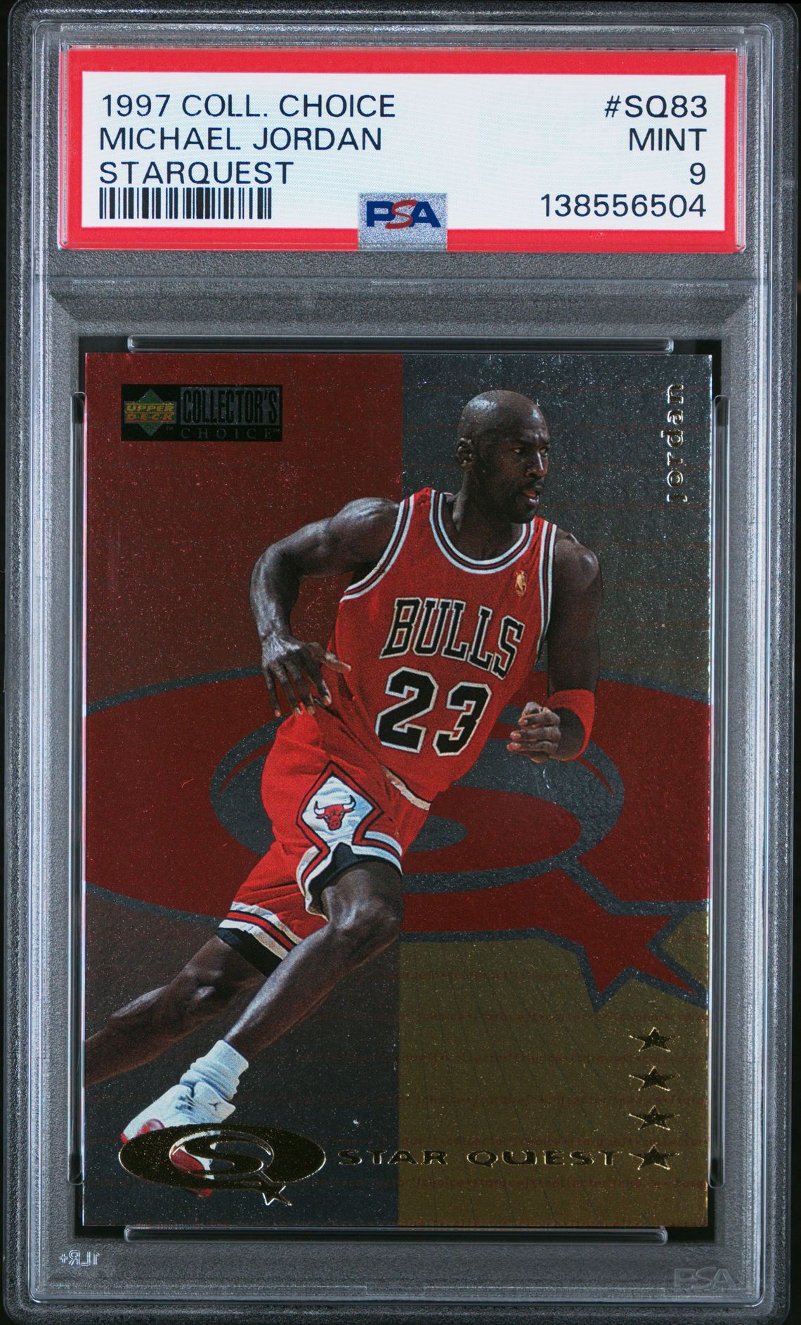 1997 Collector's Choice Starquest Michael Jordan #Sq83 (Starquest) Mint 9 front