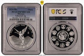 2024-Mo Onza Libertad Ag PR70DCAM