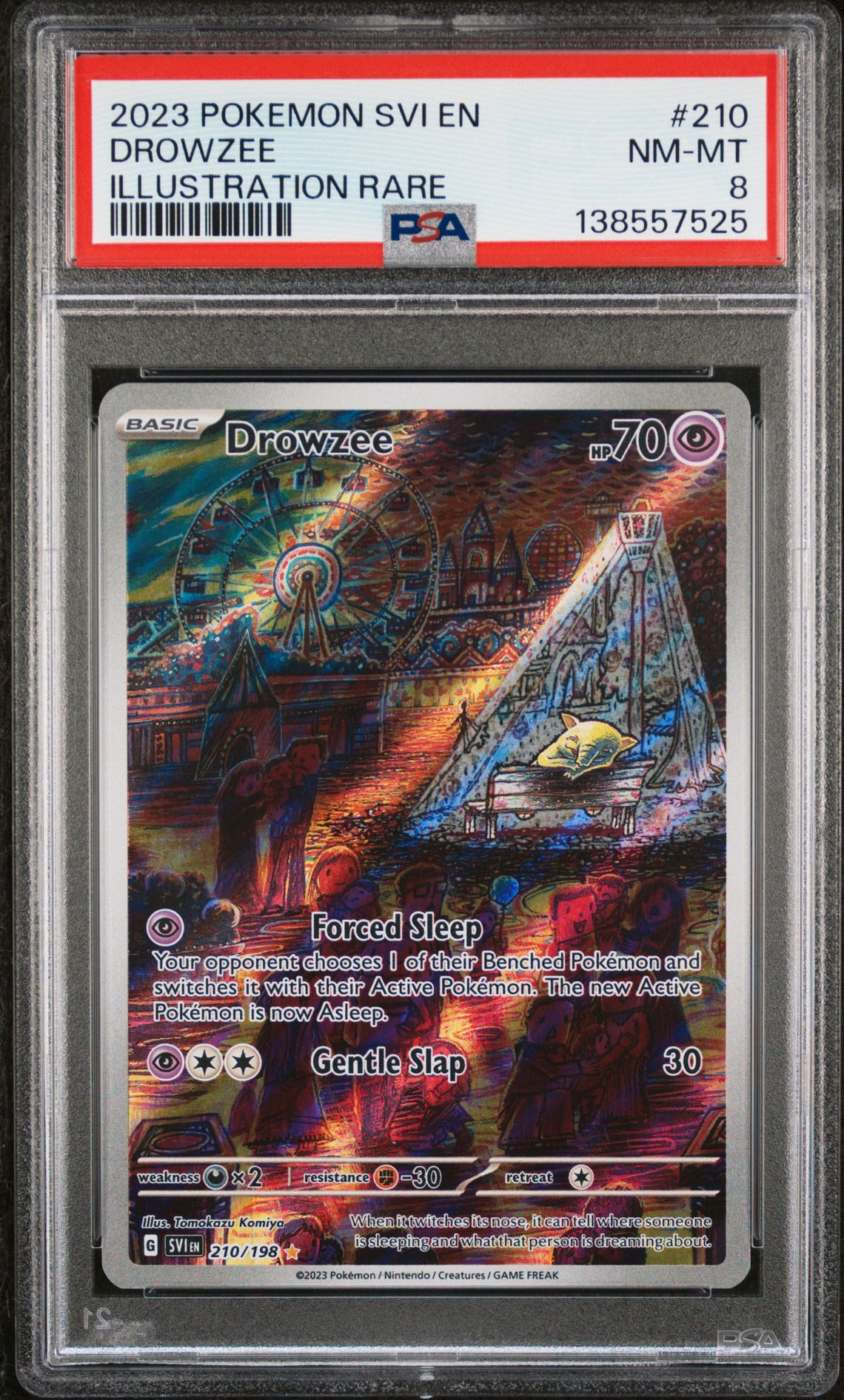 2023 Pokemon Svi En-Scarlet & Violet Drowzee #210 (Illustration Rare) Nm-Mt 8 front