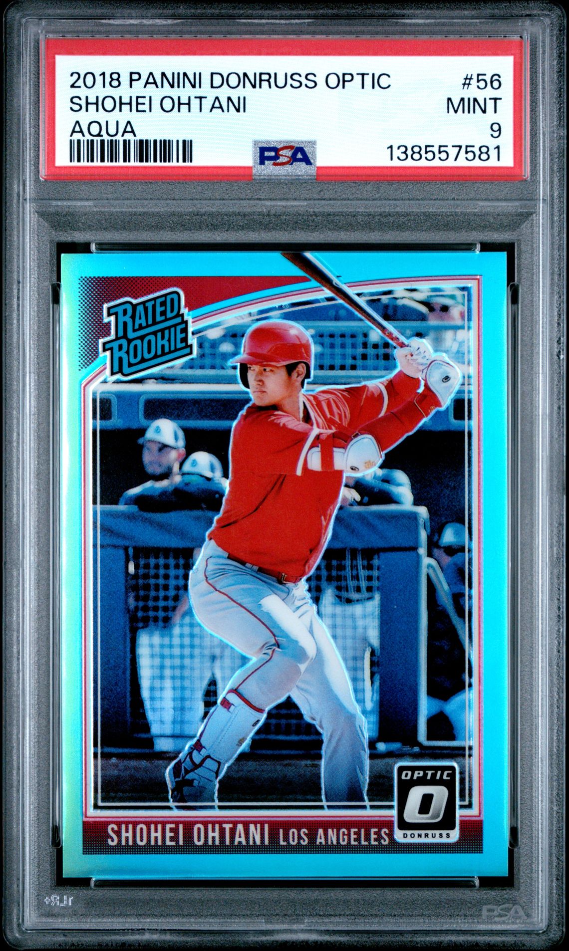 2018 Panini PANINI DONRUSS OPTIC Aqua #56 Shohei Ohtani front
