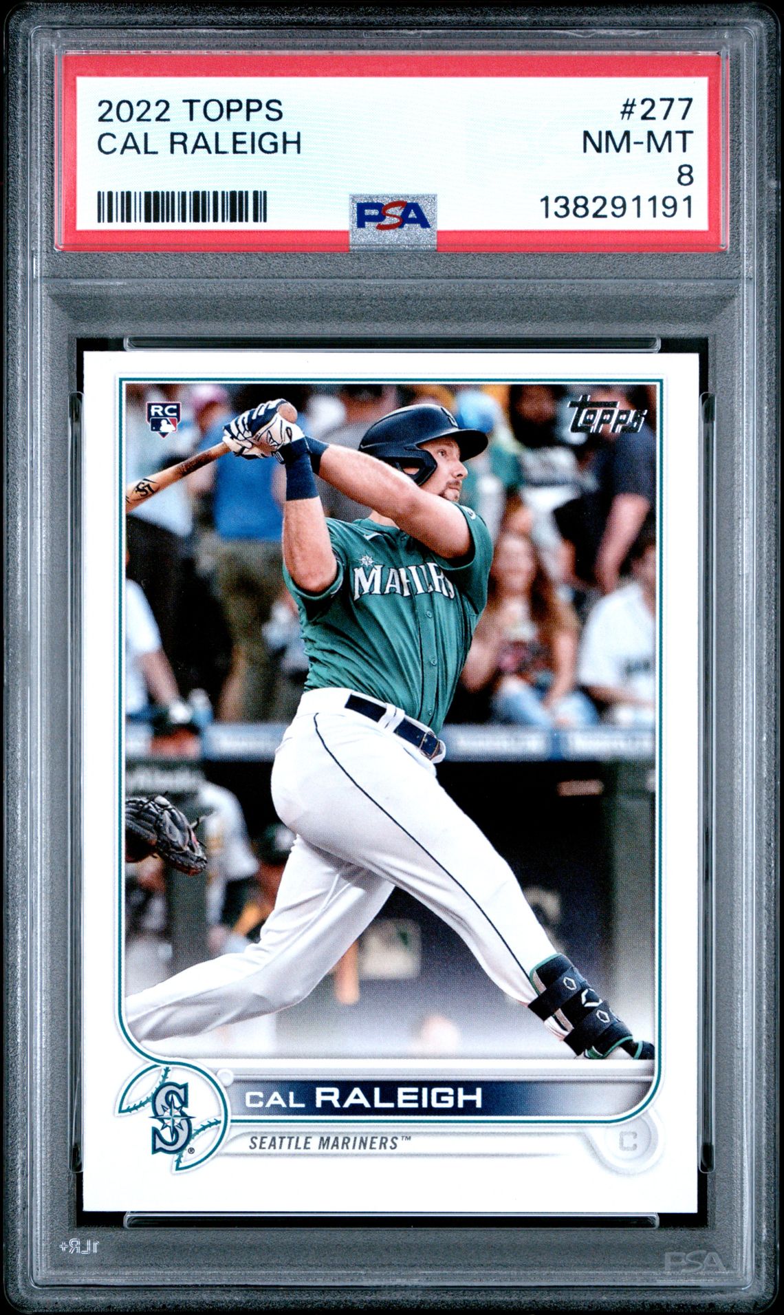 2022 Topps Cal Raleigh #277 Nm-Mt 8 front