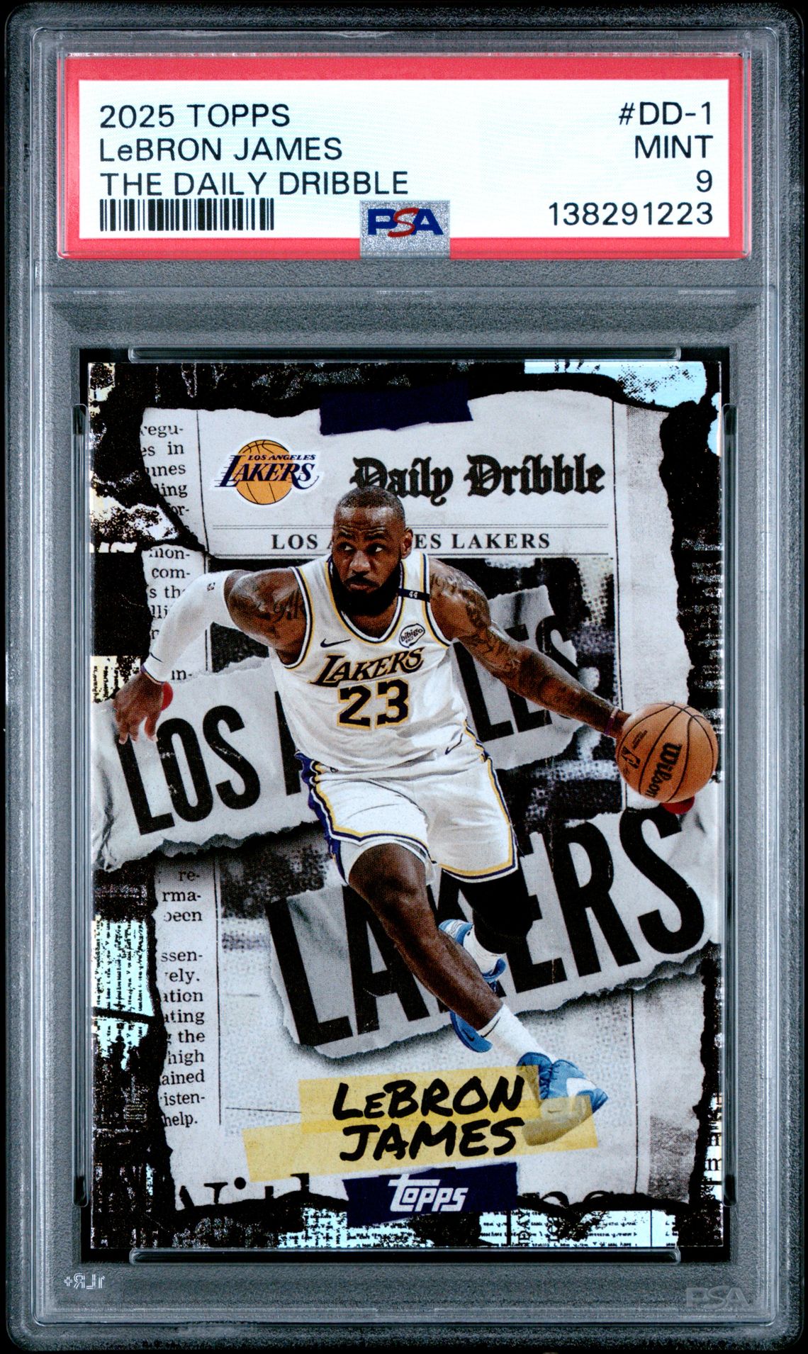 2025 Topps The Daily Dribble Lebron James #Dd-1 Mint 9 front