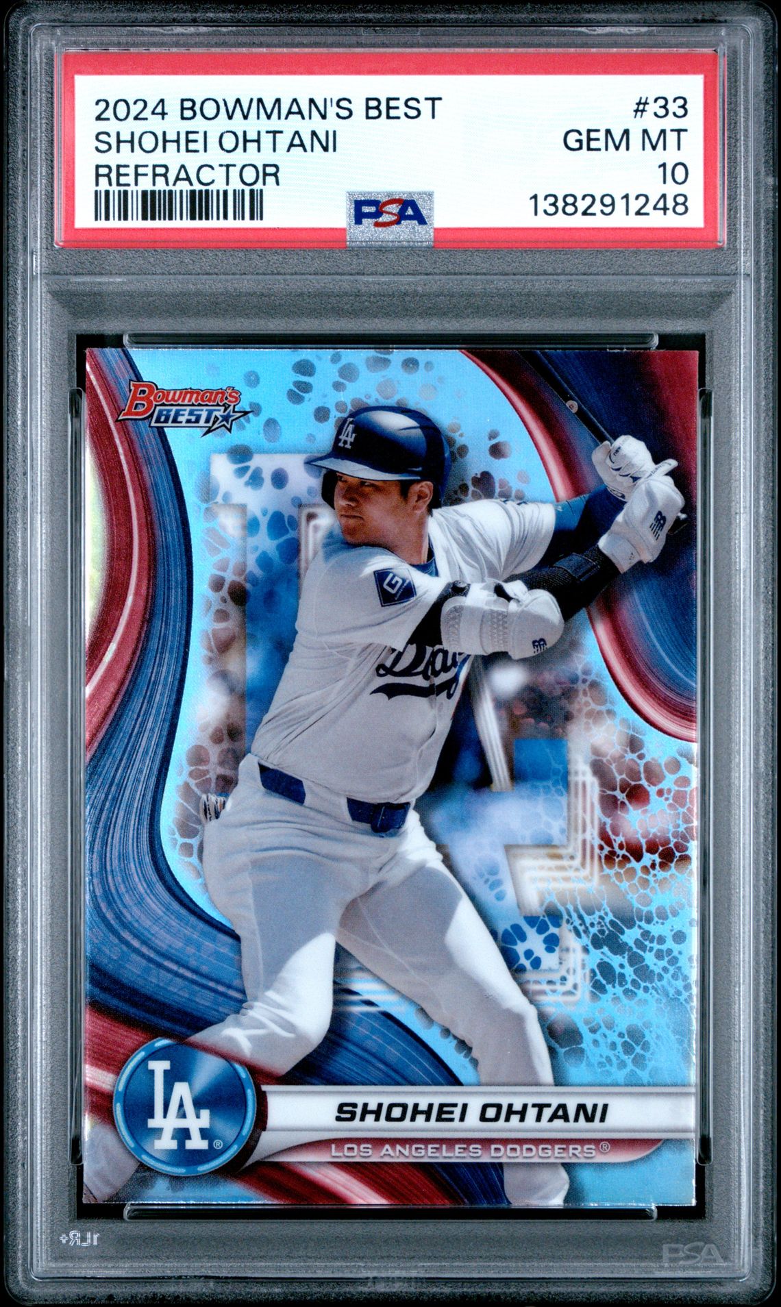 2024 Bowman's Best Shohei Ohtani #33 (Refractor) Gem Mt 10 front