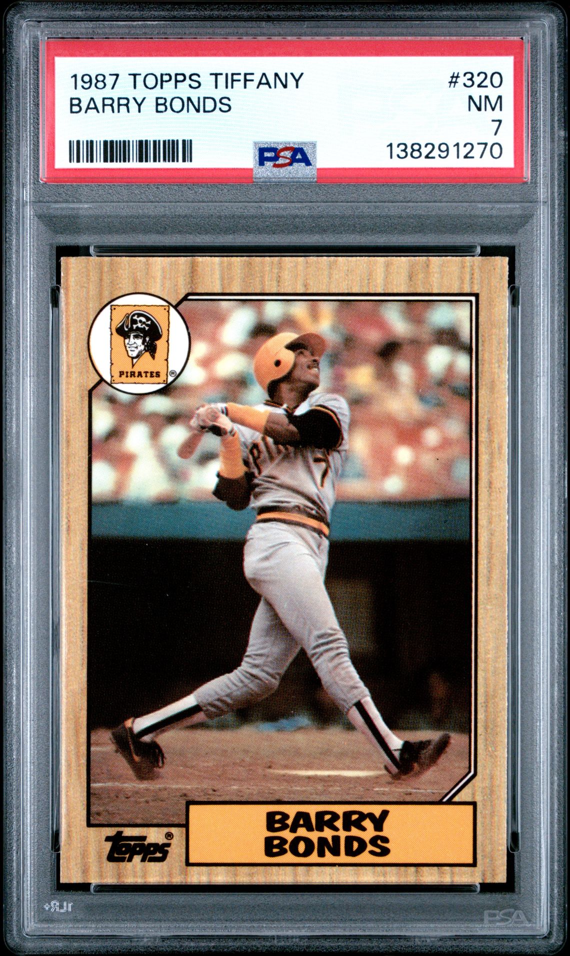1987 Topps Tiffany Barry Bonds #320 Nm 7 front