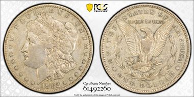 1882-O $1 VAM 7, O/O XF40