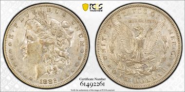 1882-O/S $1 VAM 3 XF40