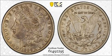 1900-O/CC $1 VAM 8 XF40