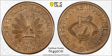 1914 5C KM-613 MS64BN