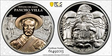 2023 Medal Pancho Villa-Selective Gilt Centauro del Norte PR70DCAM