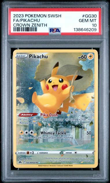 2023 Pokemon Crown Zenith #GG30 Fa/Pikachu front