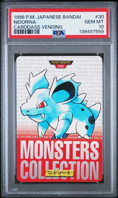 Nidorina card PSA 10, cert 138497559