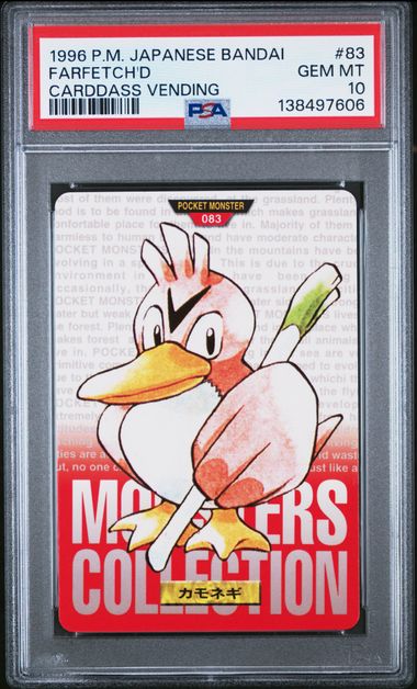 Farfetch'd card PSA 10, cert 138497606