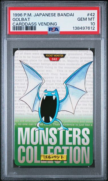 Golbat card PSA 10, cert 138497612