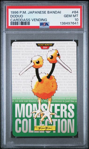 Doduo card PSA 10, cert 138497641