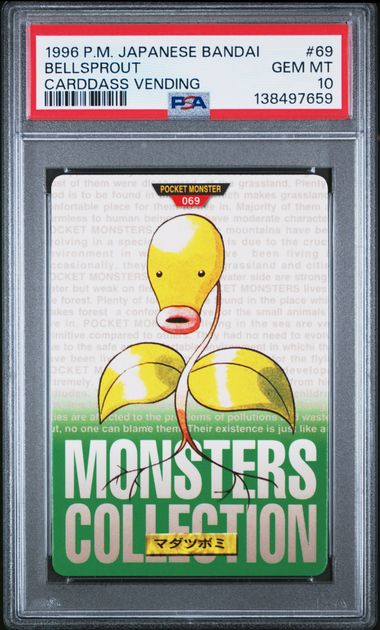 Bellsprout card PSA 10, cert 138497659
