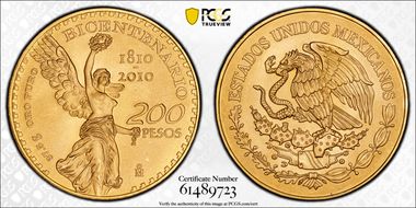 2010-Mo 200 P Bicentenary KM-932  Au MS69
