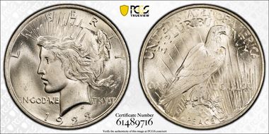 1923 $1 MS65+